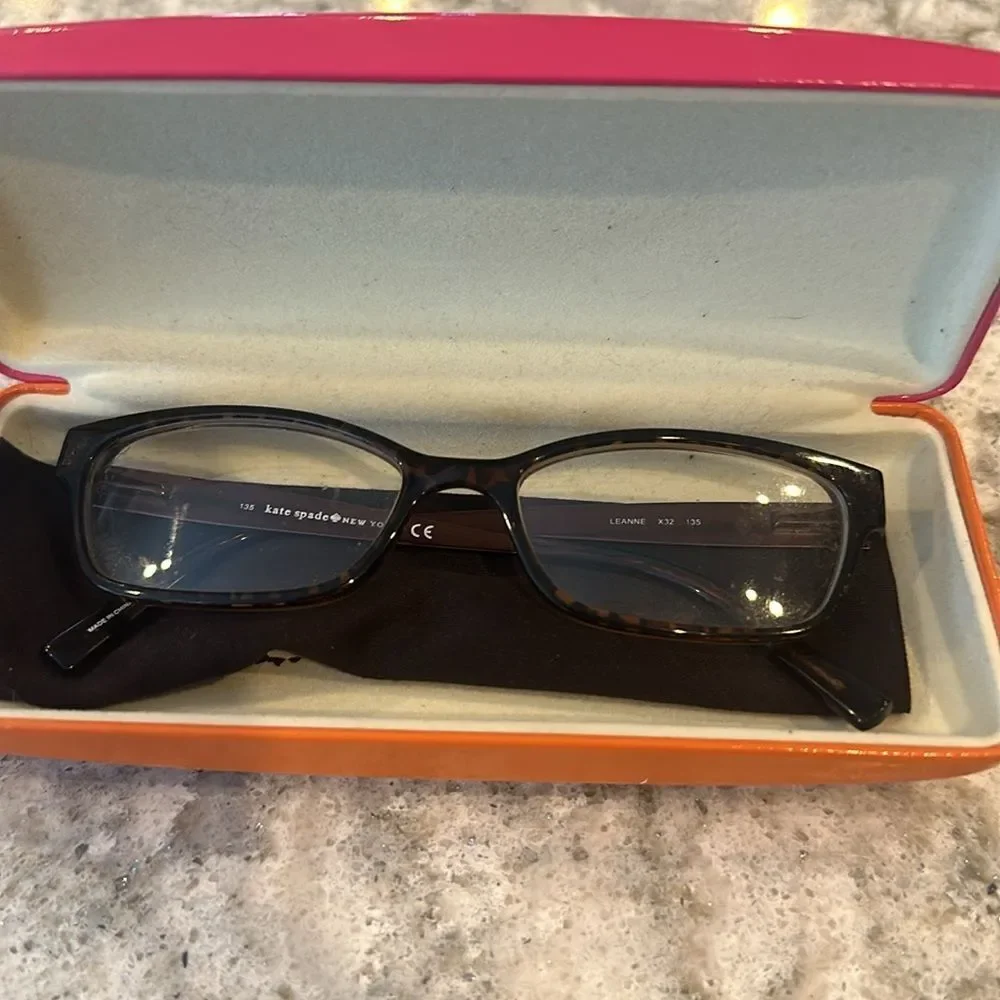 Kate Spade LEANNE Tortoise Eyeglasses X32 135 with Case